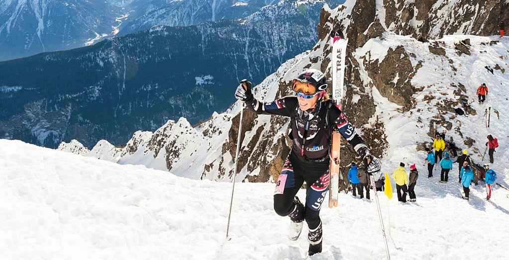 Nina Silitch competes for the US in Ski Mountaineering competition in Norway